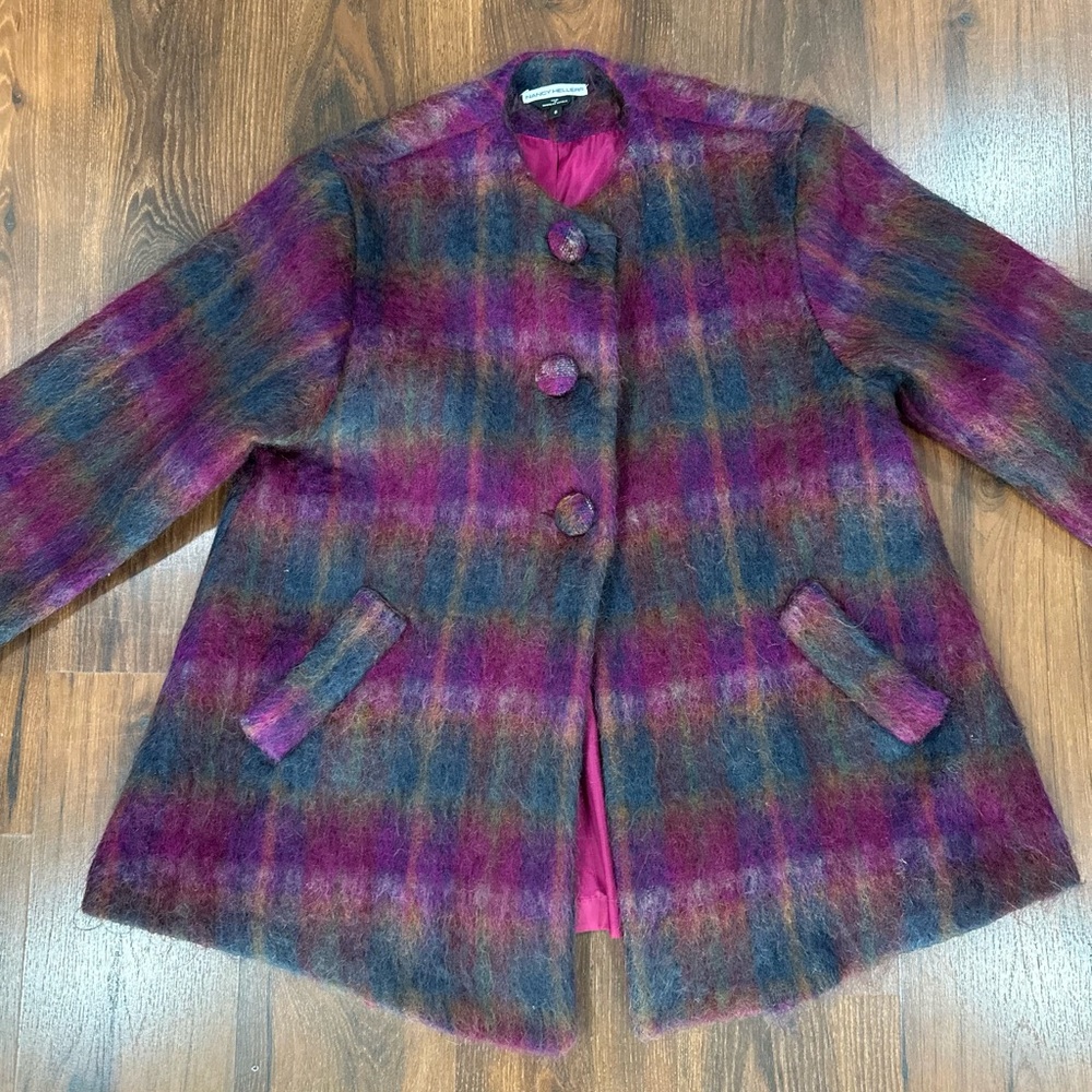 Women's Plaid Wool Coat
